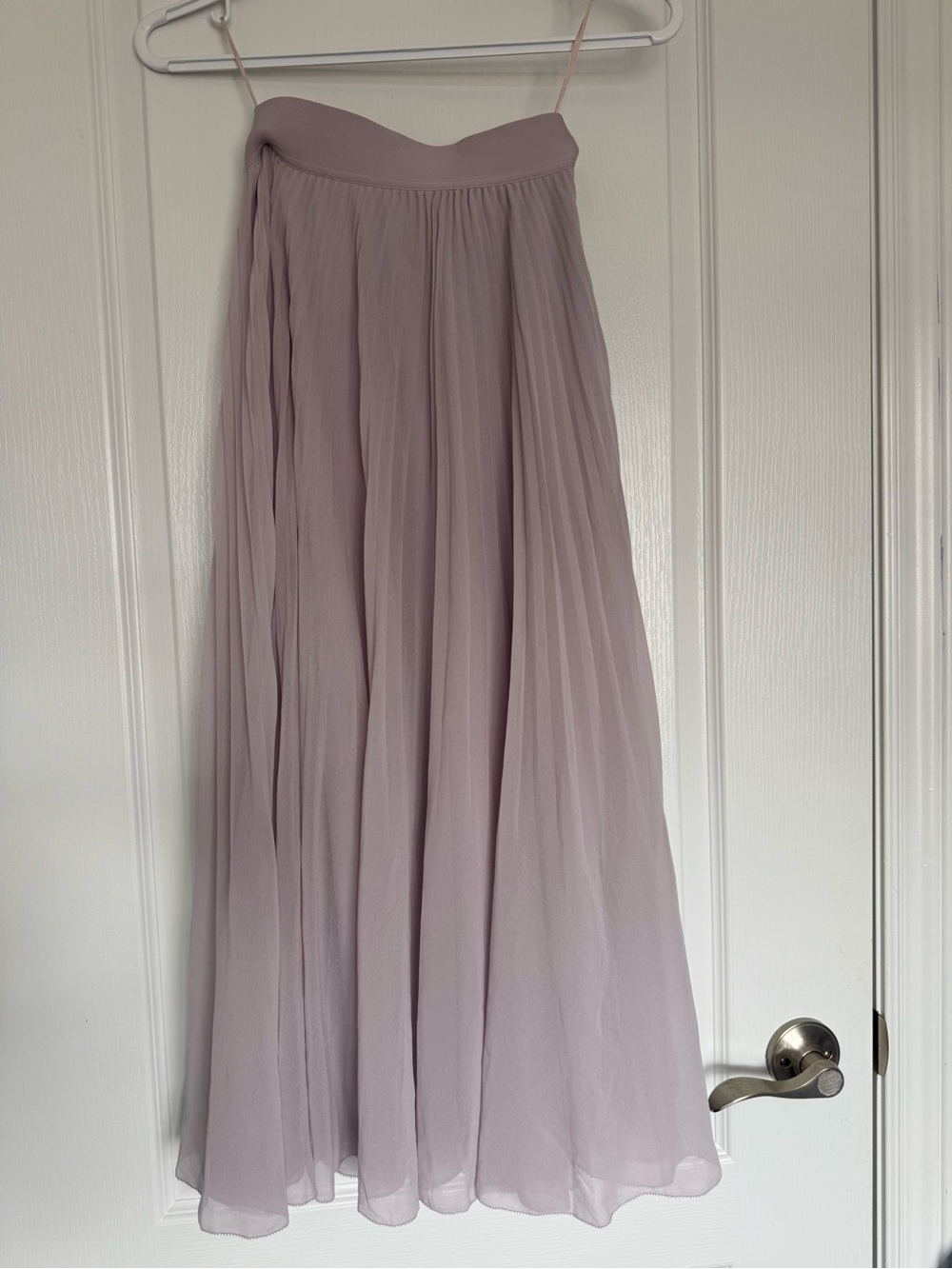 Aritzia - Wilfred Dusty Lavender Pleated Midi Skirt